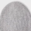 Gorro holgado de punto acanalado de cachemira