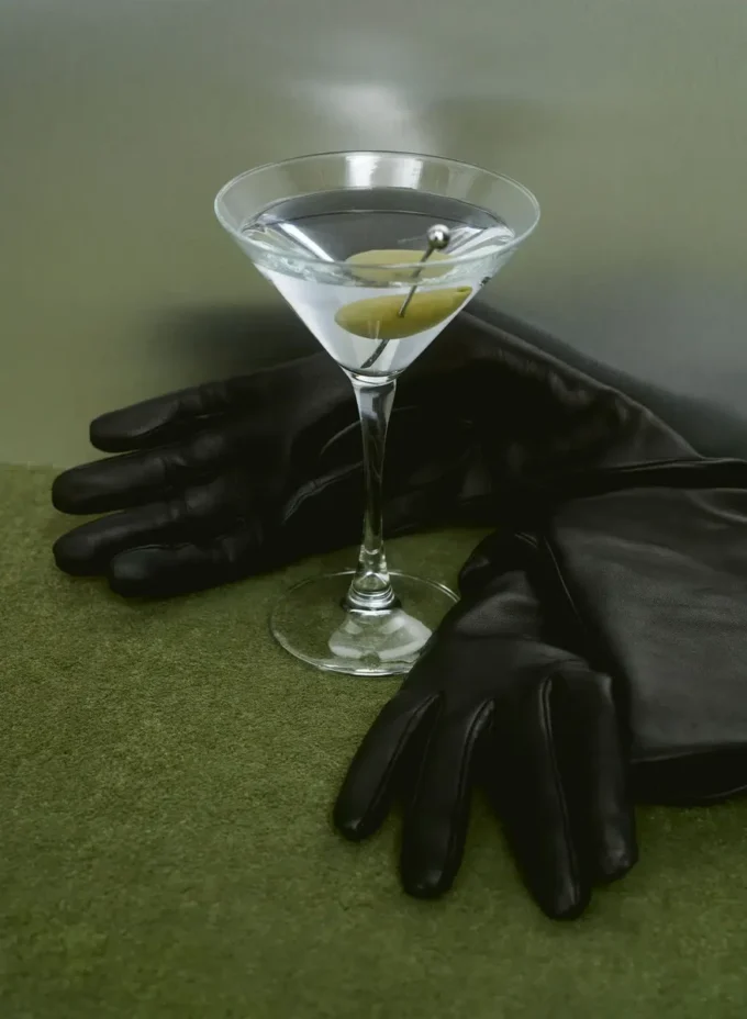 Guantes largos de cuero