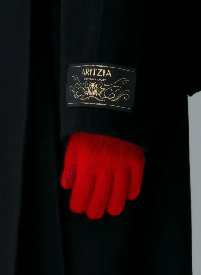Guantes técnicos con puños de cachemira Guantes técnicos con puños de cachemira