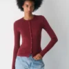 HomeStretch™ Rib Crew Button-Up HomeStretch™ Rib Crew Button-Up