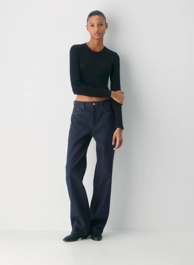 HomeStretch™ Rib Crew Waist Longsleeve HomeStretch™ Rib Crew Waist Longsleeve