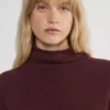 Jersey de cuello alto de cachemira