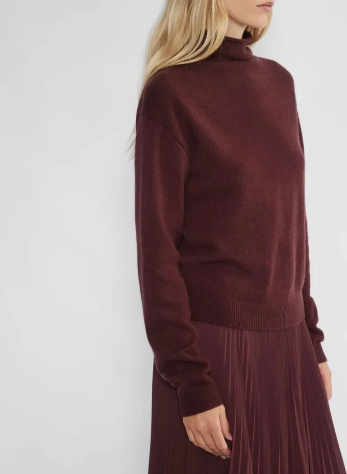 Jersey de cuello alto de cachemira