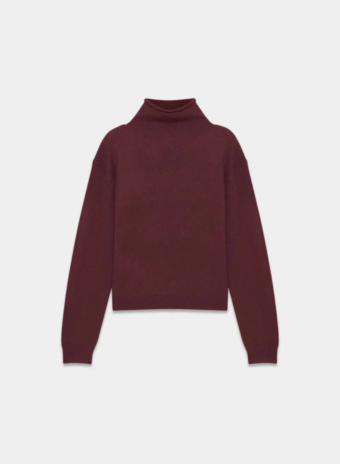Jersey de cuello alto de cachemira