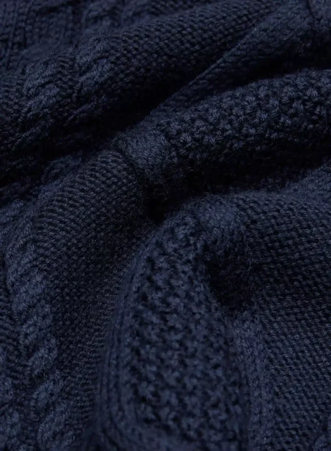 Jersey de cuello alto Heritage Knit Merino Wool Hi-hip