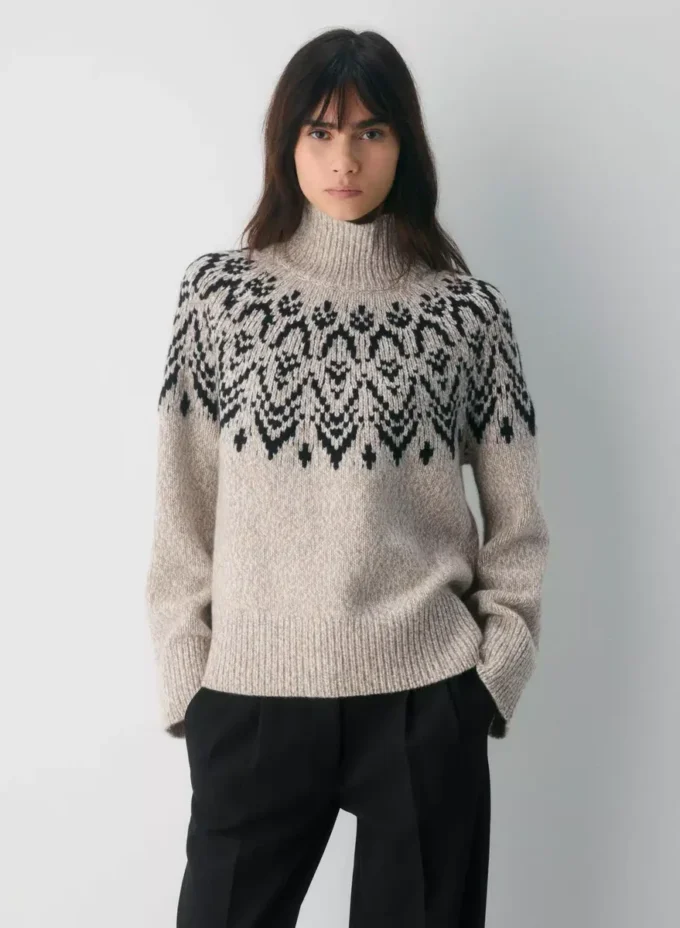 Jersey de cuello alto Trophy Wool Cashmere