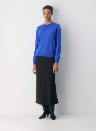 Jersey de cuello redondo de lana merino