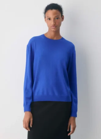 Jersey de cuello redondo de lana merino