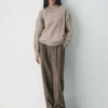 Jersey de cuello redondo de lana merino Heritage Knit
