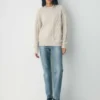 Jersey de cuello redondo de lana merino Heritage Knit Jersey de cuello redondo de lana merino Heritage Knit