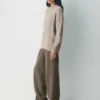 Jersey de cuello redondo de lana merino Heritage Knit