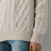 Jersey de cuello redondo de lana merino Heritage Knit Jersey de cuello redondo de lana merino Heritage Knit