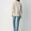 Jersey de cuello redondo de lana merino Heritage Knit Jersey de cuello redondo de lana merino Heritage Knit