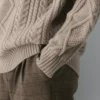 Jersey de cuello redondo de lana merino Heritage Knit