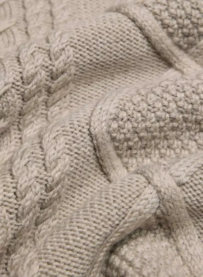 Jersey de cuello redondo de lana merino Heritage Knit