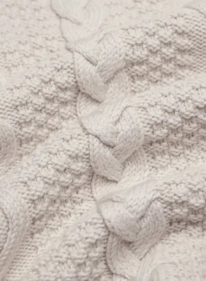 Jersey de cuello redondo de lana merino Heritage Knit Jersey de cuello redondo de lana merino Heritage Knit