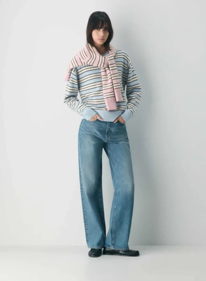 Jersey de cuello redondo holgado Essential Cashmere