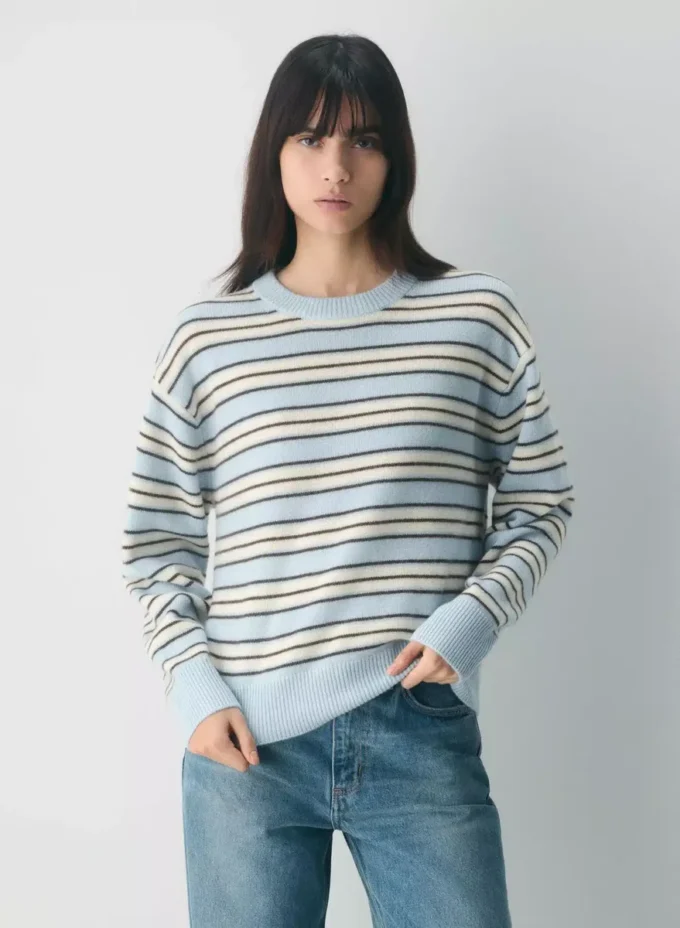 Jersey de cuello redondo holgado Essential Cashmere