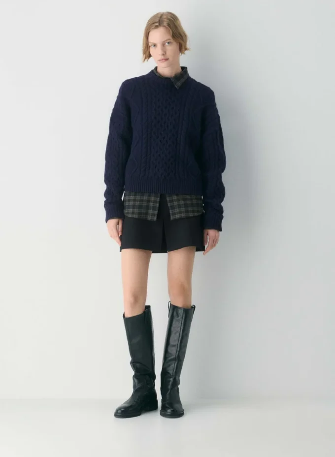 Jersey Heritage Knit Merino Wool Crew Hi-hip Jersey Heritage Knit Merino Wool Crew Hi-hip