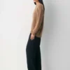 Jersey holgado de cuello redondo Feather Cashmere