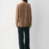 Jersey holgado de cuello redondo Feather Cashmere