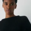 Jersey oversize de cuello redondo Mesh Cashmere