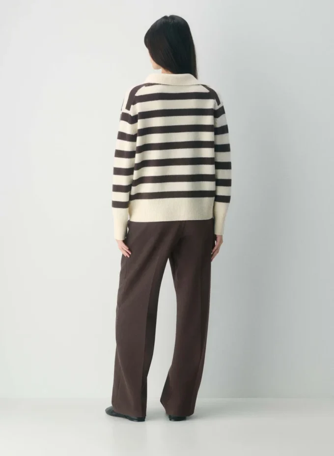 Jersey polo oversize de cachemira Plush
