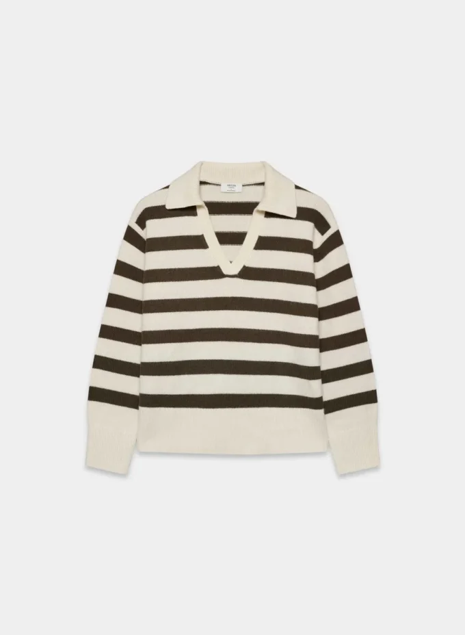 Jersey polo oversize de cachemira Plush