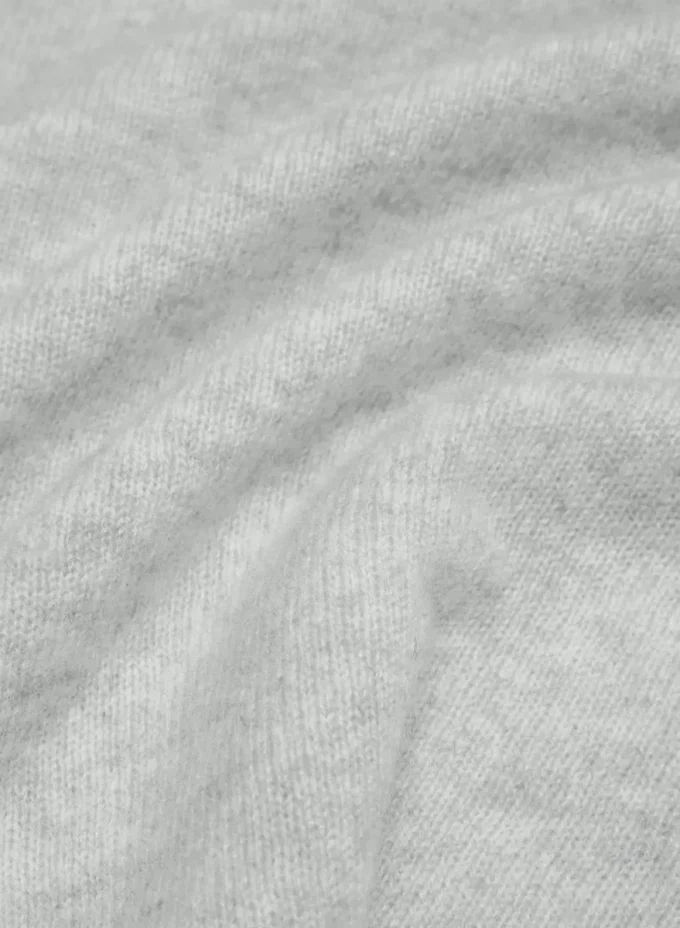 Jersey relajado con cuello barco de cachemira Feather