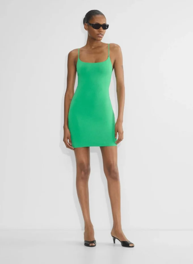 Mini vestido camisero con cuello cuadrado Original Contour Mini vestido camisero con cuello cuadrado Original Contour