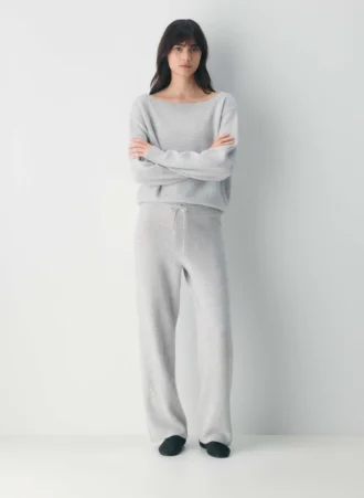 Pantalón ancho de talle alto Essential Cashmere Pantalón ancho de talle alto Essential Cashmere