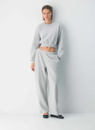 Pantalón de chándal con cremallera Mega Barrel de felpa Cozy Sweatfleece