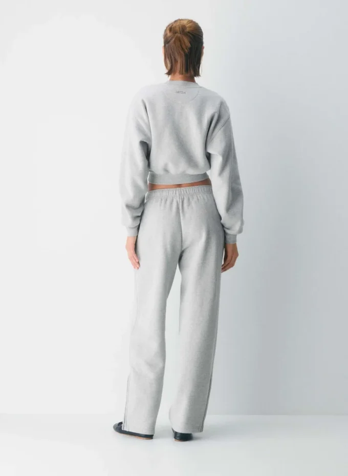Pantalón de chándal con cremallera Mega Barrel de felpa Cozy Sweatfleece