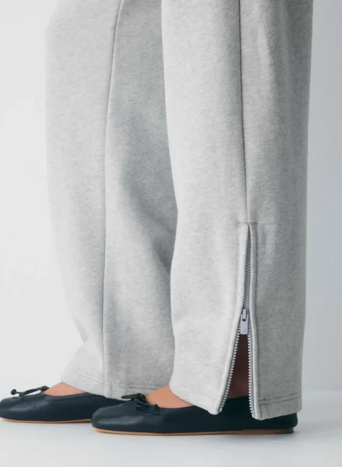 Pantalón de chándal con cremallera Mega Barrel de felpa Cozy Sweatfleece