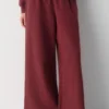 Pantalón palazzo de felpa Mega Lo-rise Pantalón palazzo de felpa Mega Lo-rise