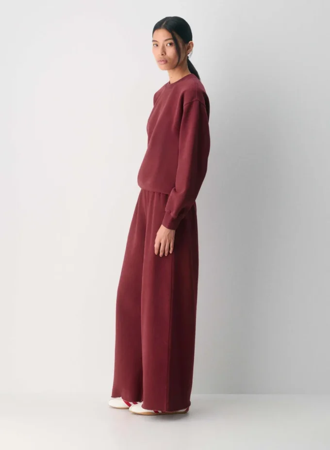 Pantalón palazzo de felpa Mega Lo-rise Pantalón palazzo de felpa Mega Lo-rise