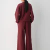 Pantalón palazzo de felpa Mega Lo-rise Pantalón palazzo de felpa Mega Lo-rise