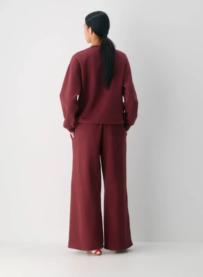 Pantalón palazzo de felpa Mega Lo-rise Pantalón palazzo de felpa Mega Lo-rise