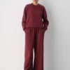 Pantalón palazzo de felpa Mega Lo-rise Pantalón palazzo de felpa Mega Lo-rise