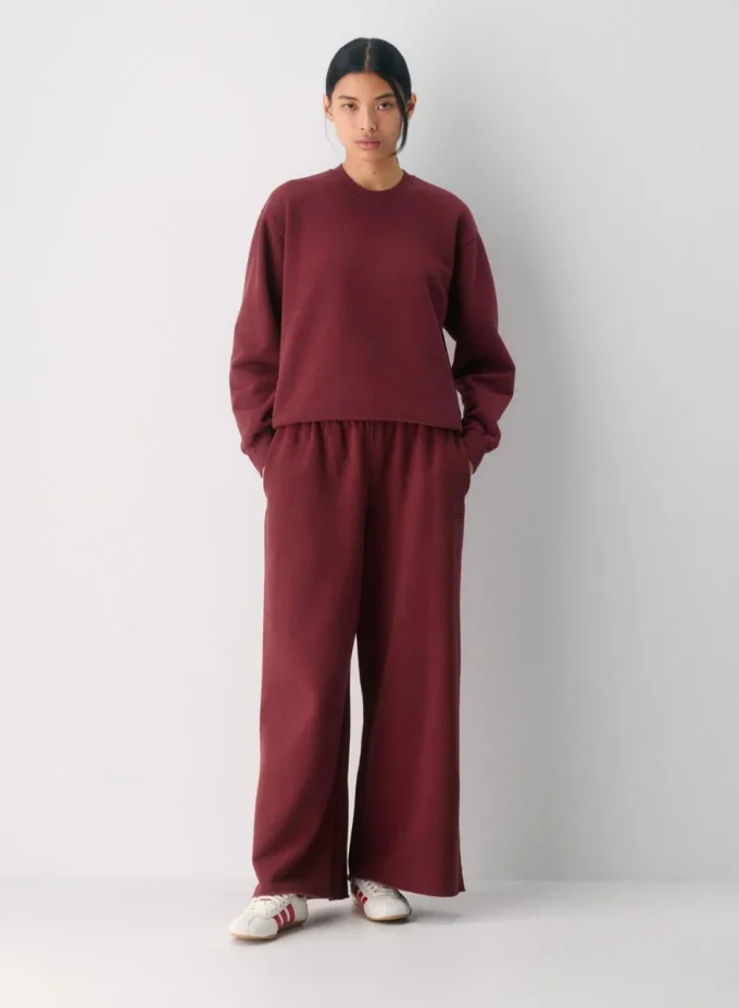 Pantalón palazzo de felpa Mega Lo-rise Pantalón palazzo de felpa Mega Lo-rise