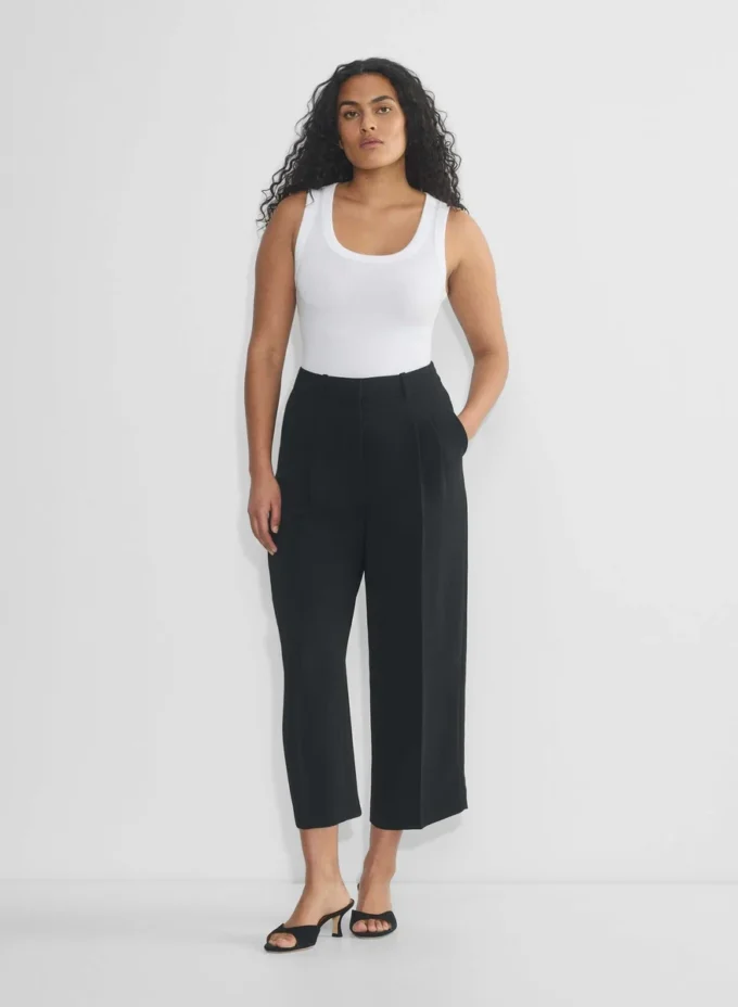 Pantalones Effortless Pant™ Curve-fit Cropped – Crepette™ Pantalones Effortless Pant™ Curve-fit Cropped – Crepette™