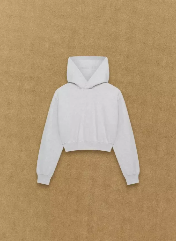 Sudadera con capucha corta y cómoda de felpa Sudadera con capucha corta y cómoda de felpa