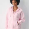 Sudadera con capucha y cremallera Boyfriend