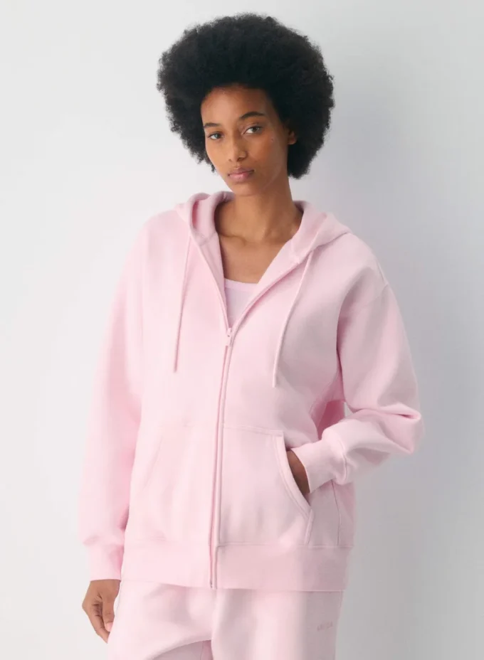 Sudadera con capucha y cremallera Boyfriend