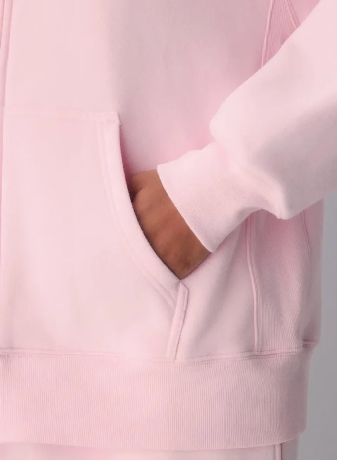 Sudadera con capucha y cremallera Boyfriend
