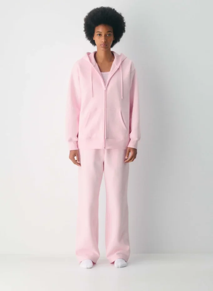 Sudadera con capucha y cremallera Boyfriend