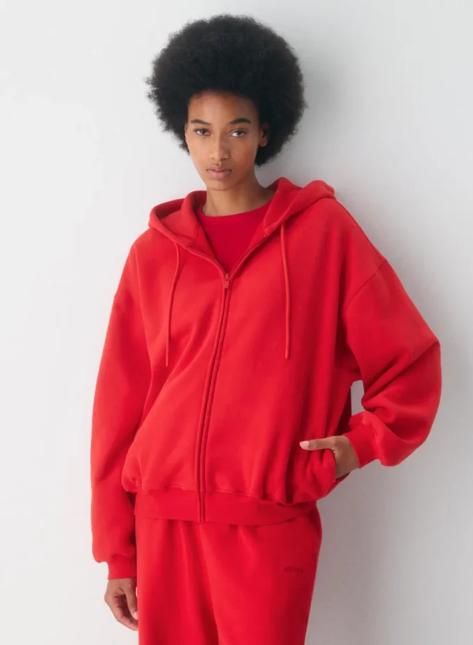 Sudadera con capucha y cremallera mega oversize Sudadera con capucha y cremallera mega oversize