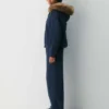Sudadera con capucha y cremallera mega oversize
