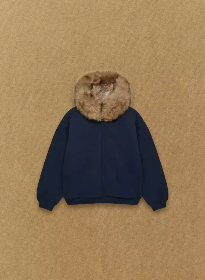 Sudadera con capucha y cremallera mega oversize