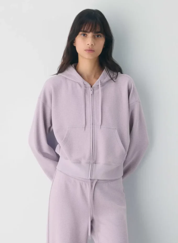 Sudadera con capucha y cremallera New Wafflex Eddy Sudadera con capucha y cremallera New Wafflex Eddy